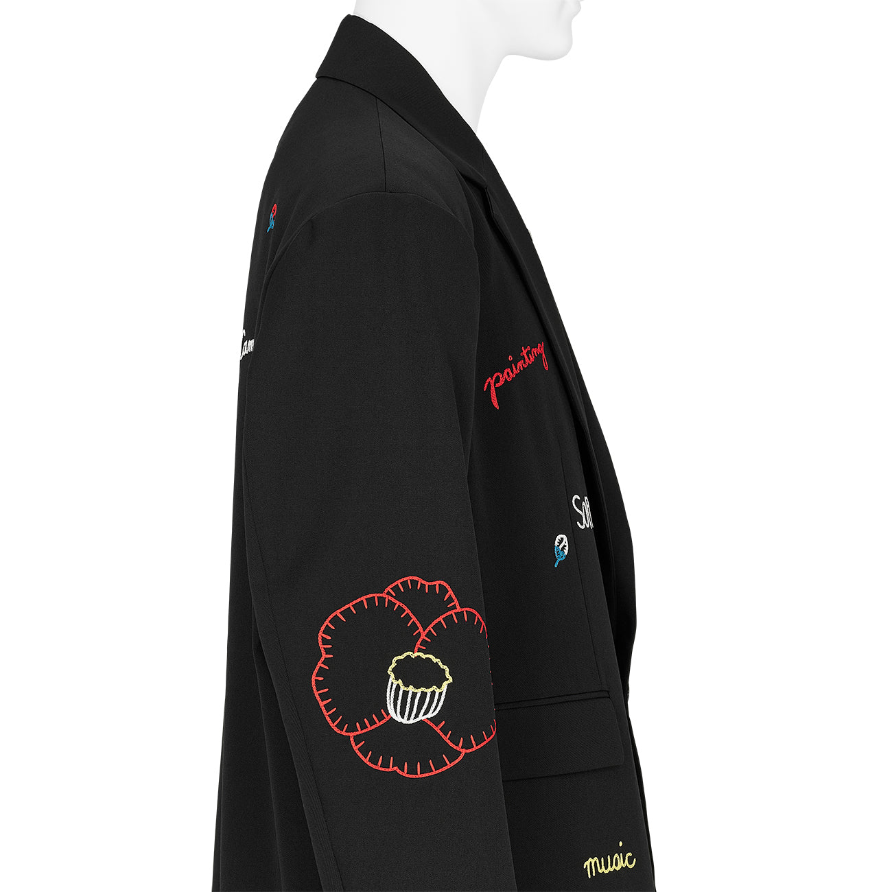 SOFU TESHIGAHARA EMBROIDERY JACKET BLACK