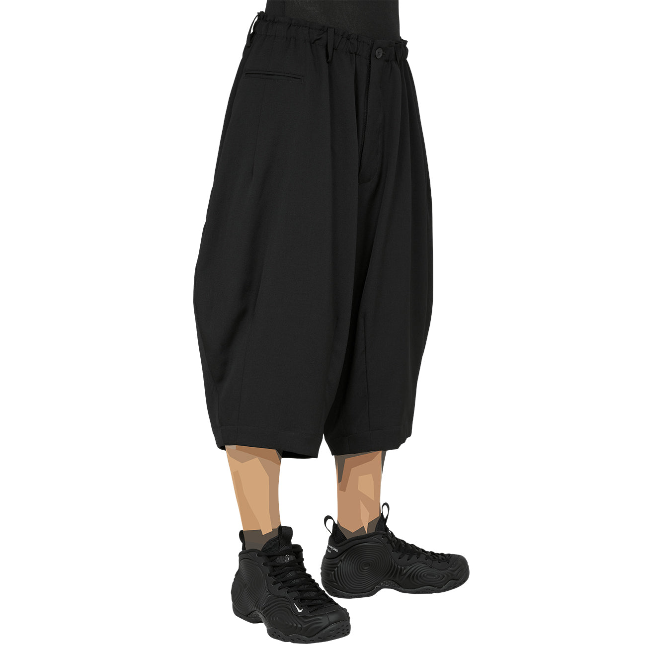 DARTS LONG SHORTS BLACK