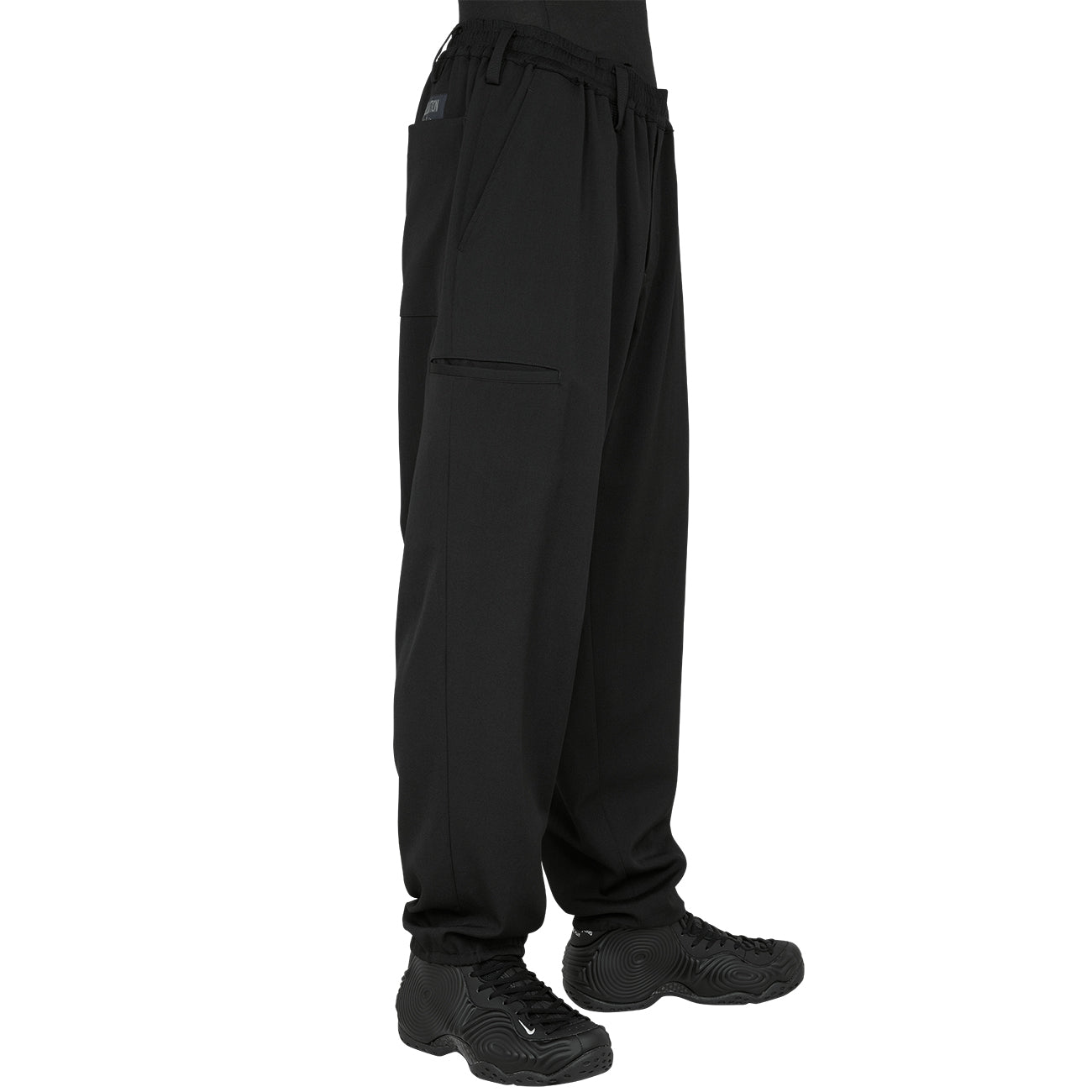 REGULATION DRAWCORD WOOL PANT BLACK