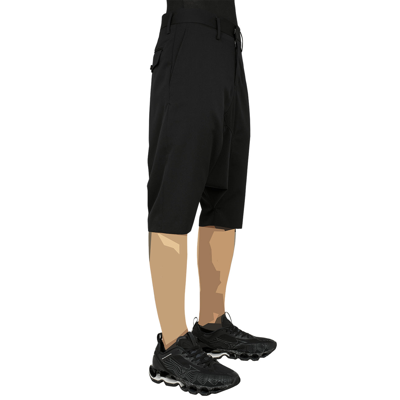SARROUEL HALF PANTS BLACK