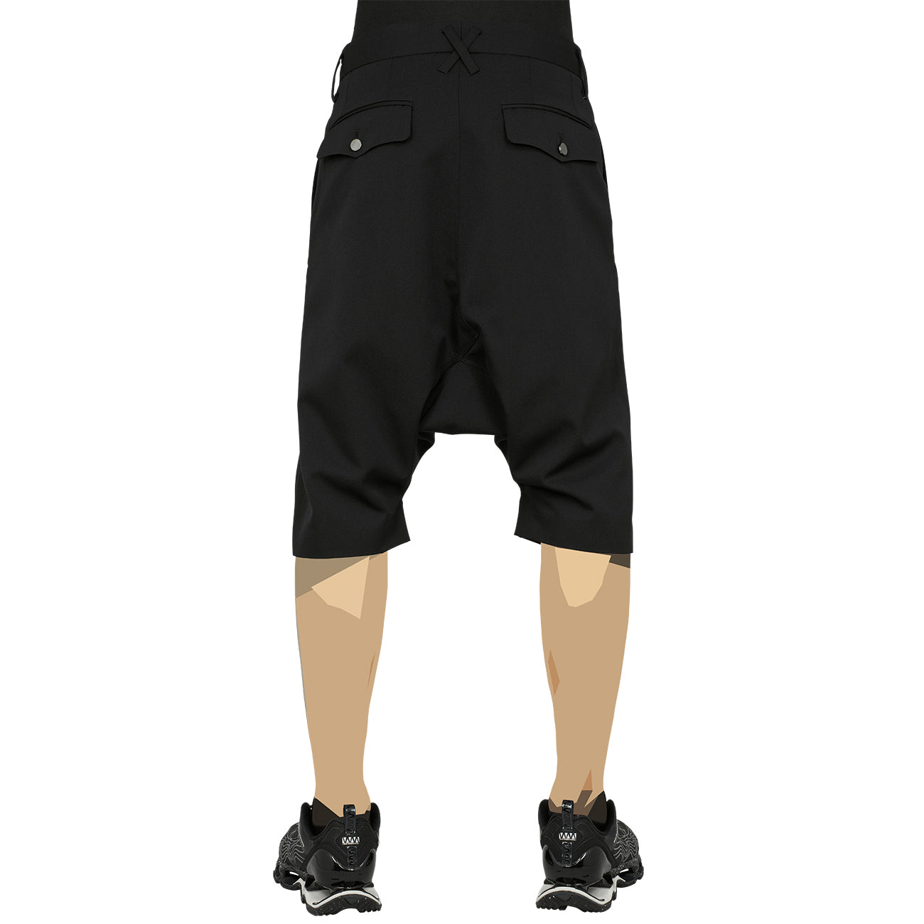 SARROUEL HALF PANTS BLACK