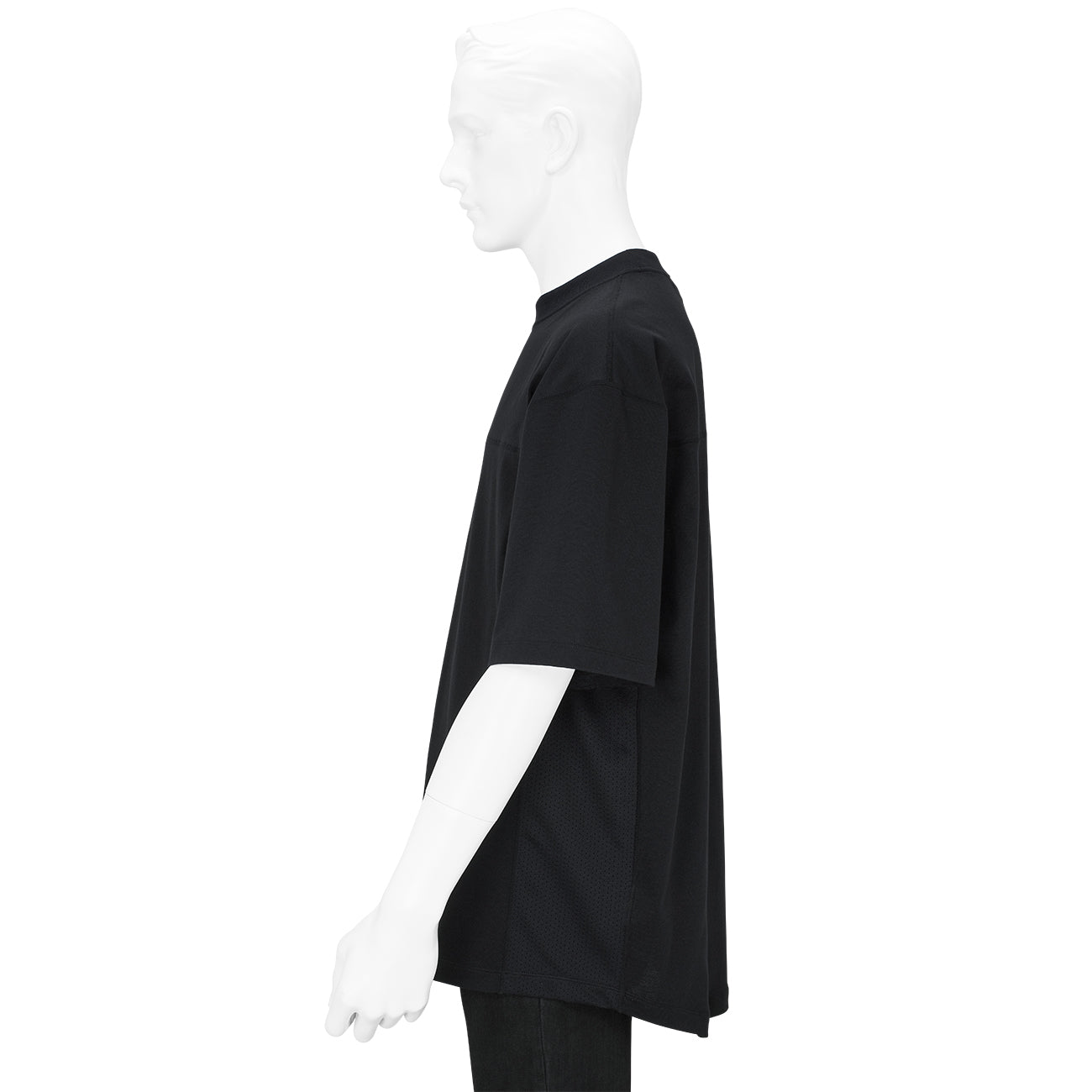 COTTON PLATING T-SHIRT BLACK