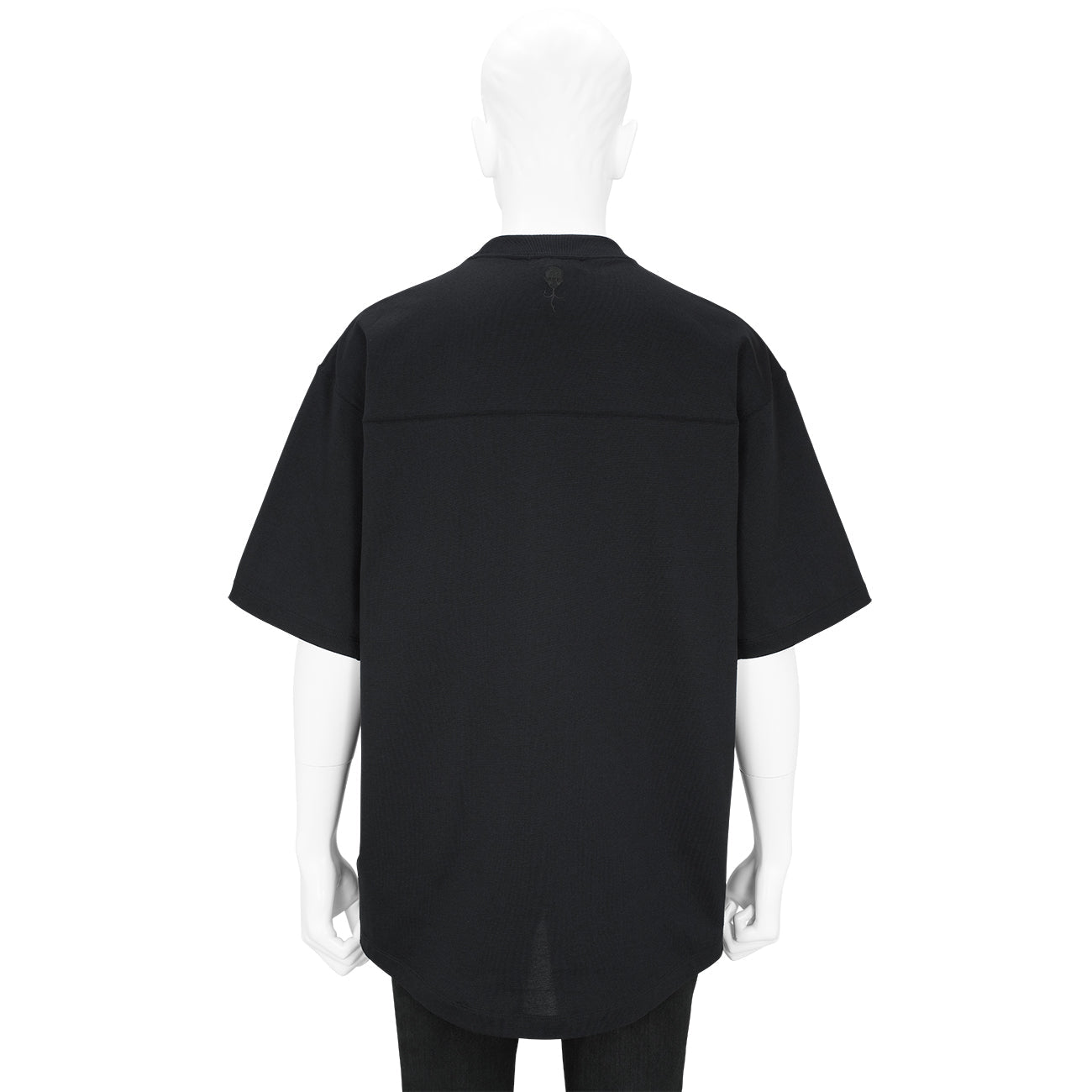COTTON PLATING T-SHIRT BLACK