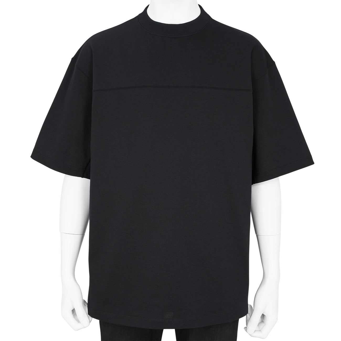 COTTON PLATING T-SHIRT BLACK