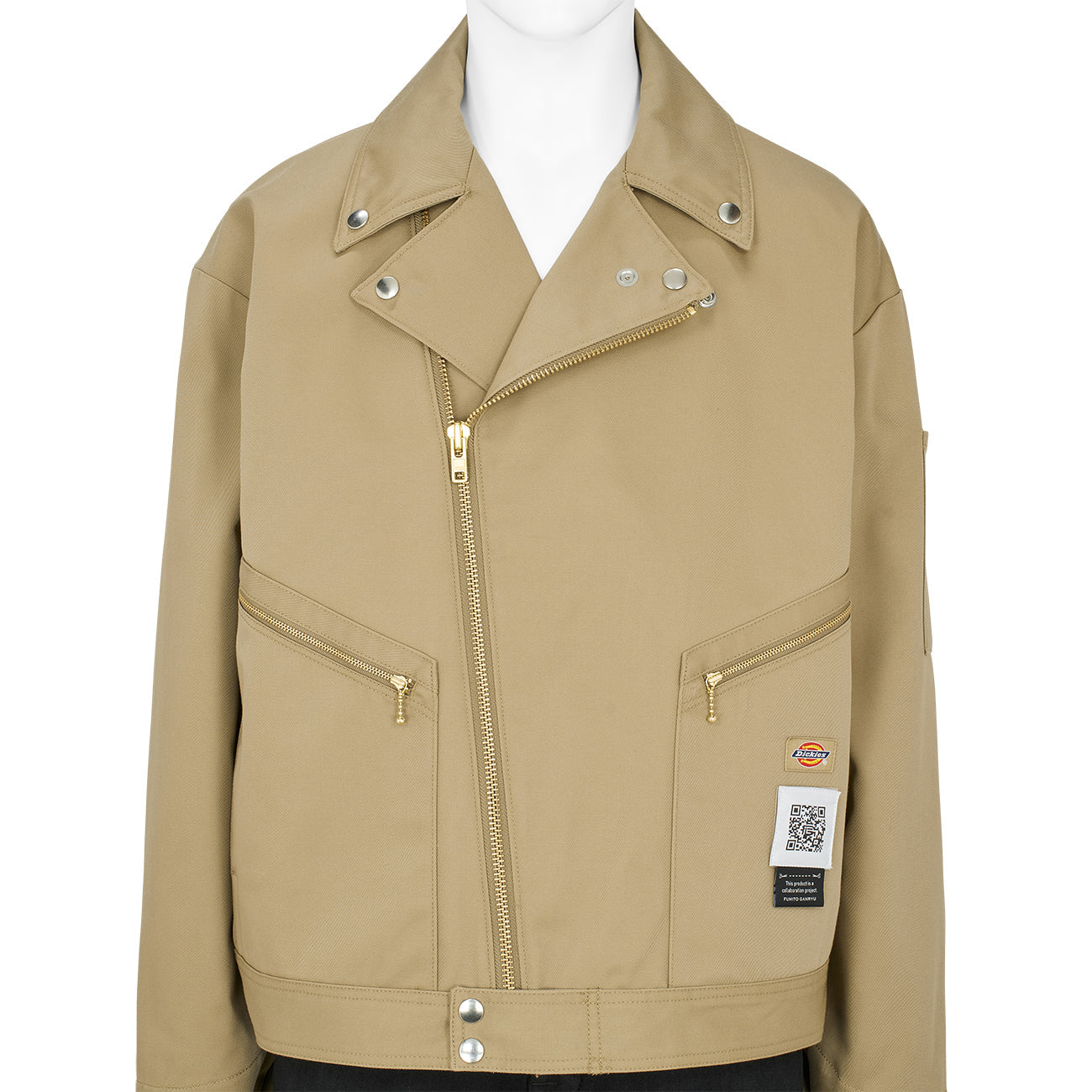 DICKIES COLLABORATION RIDERS JACKET BEIGE