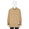 DICKIES COLLABORATION PLEATED WORK SHIRT BEIGE