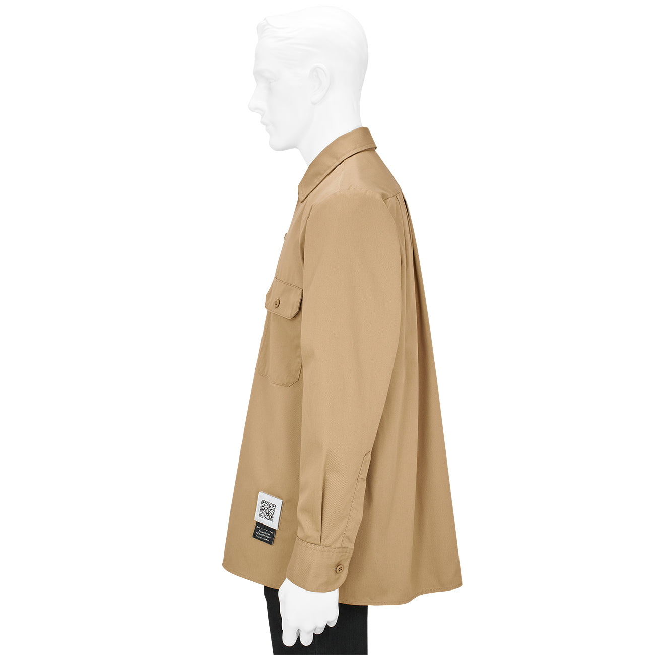 DICKIES COLLABORATION PLEATED WORK SHIRT BEIGE