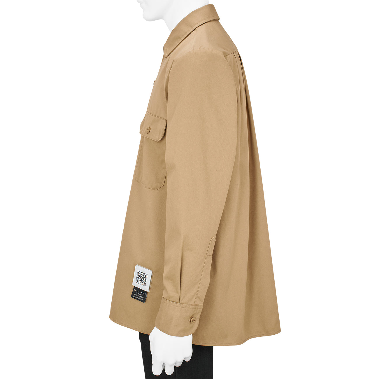 DICKIES COLLABORATION PLEATED WORK SHIRT BEIGE