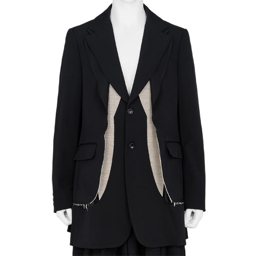 CUT LAYER JACKET BLACK