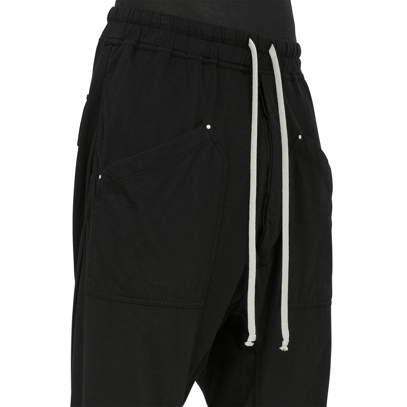 CARGO CROPPED PANTS BLACK