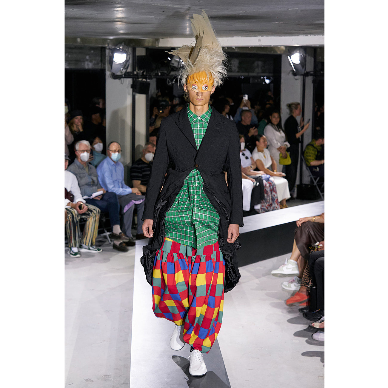 POLYESTER BALLOON PANTS BLACK