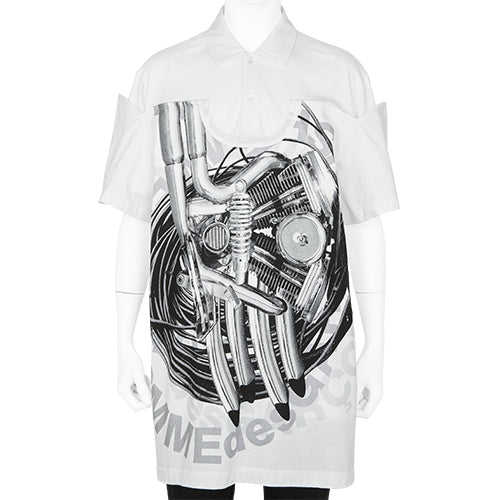 LONG POLO SHIRT WHITE