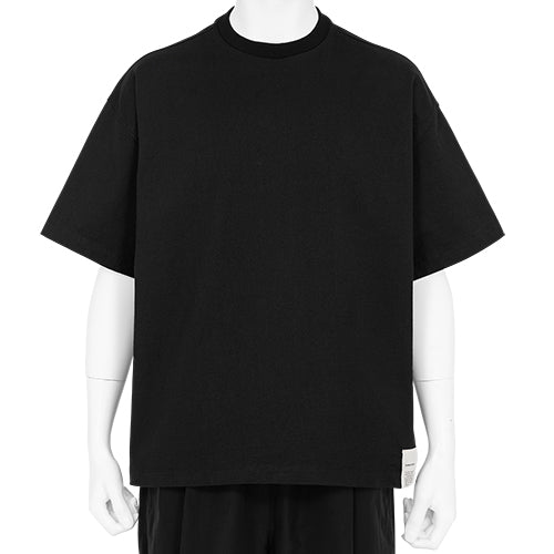 BREWED PROTEIN™ BLEND COTTON YOKE TEE SHIRT BLACK