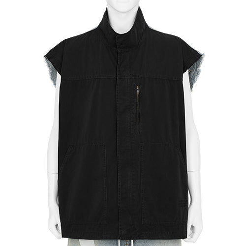 SLEEVELESS JACKET BLACK
