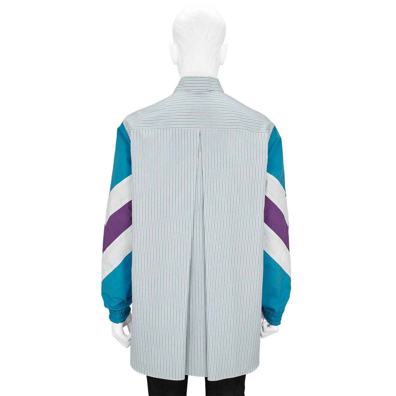 WIND BREAKER SHIRT STRIPE×BLUE