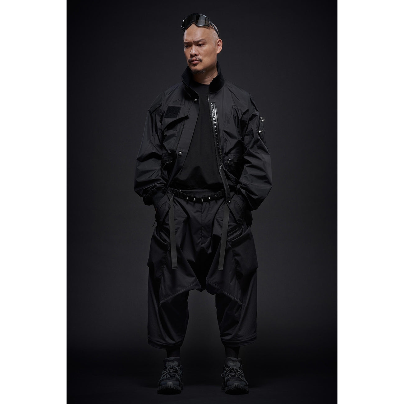 P30A-E ENCAPSULATED NYLON WEB BELT ULTRAWIDE TROUSER BLACK