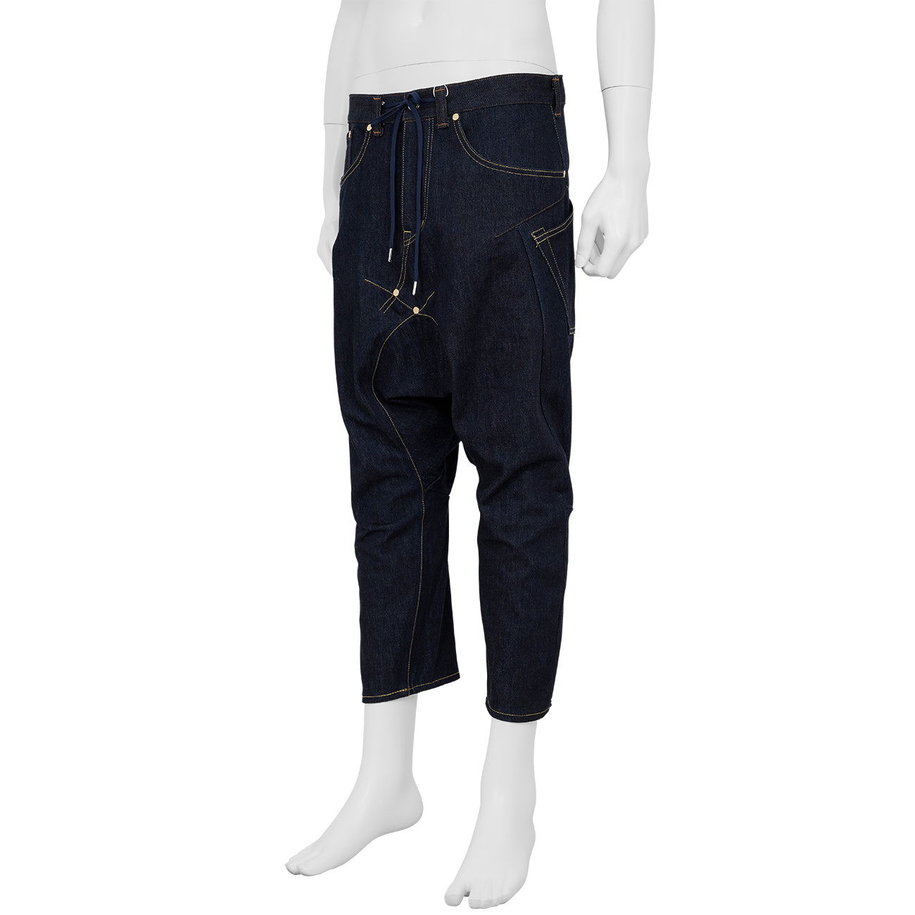 3D CUT SARROUEL DENIM INDIGO