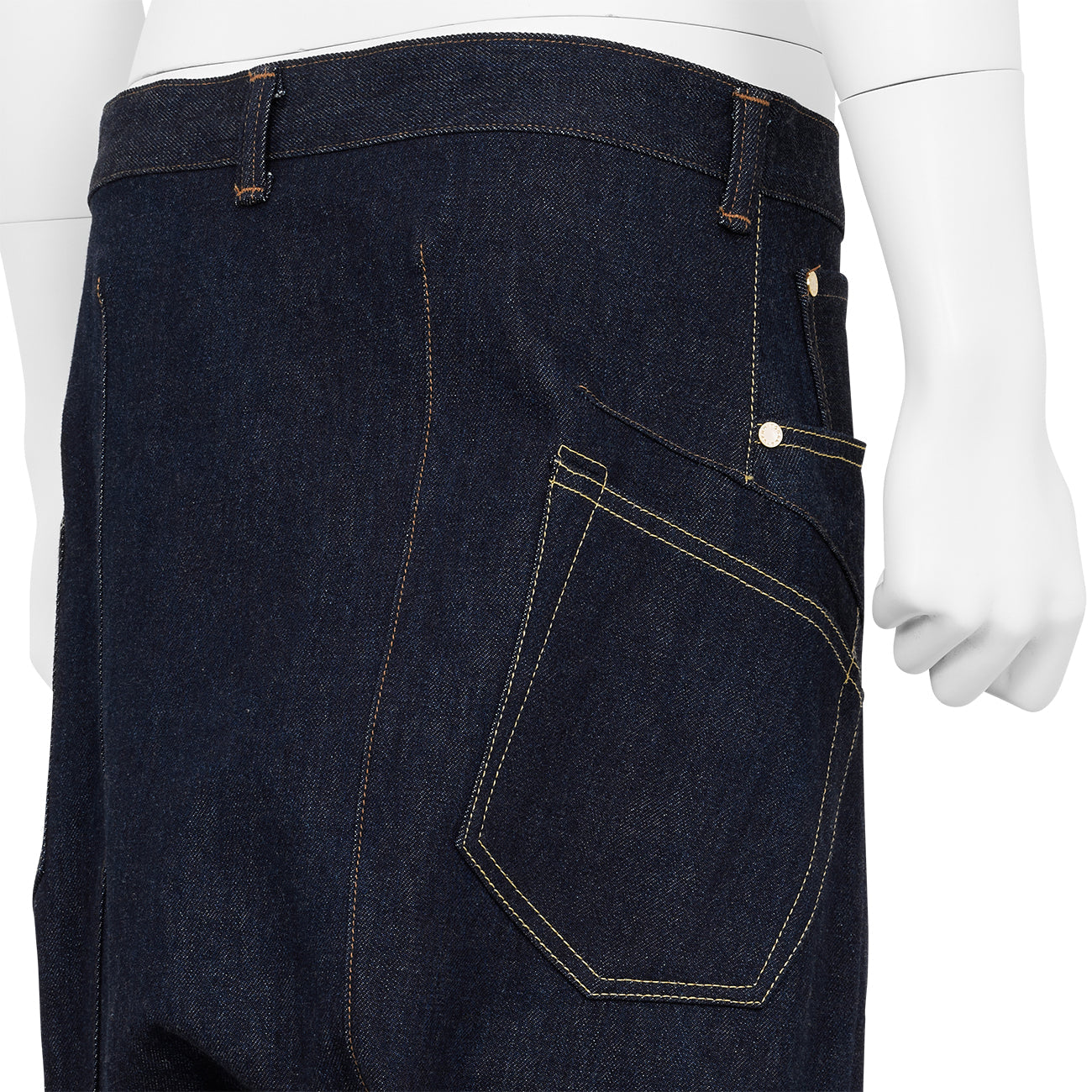 3D CUT SARROUEL DENIM INDIGO