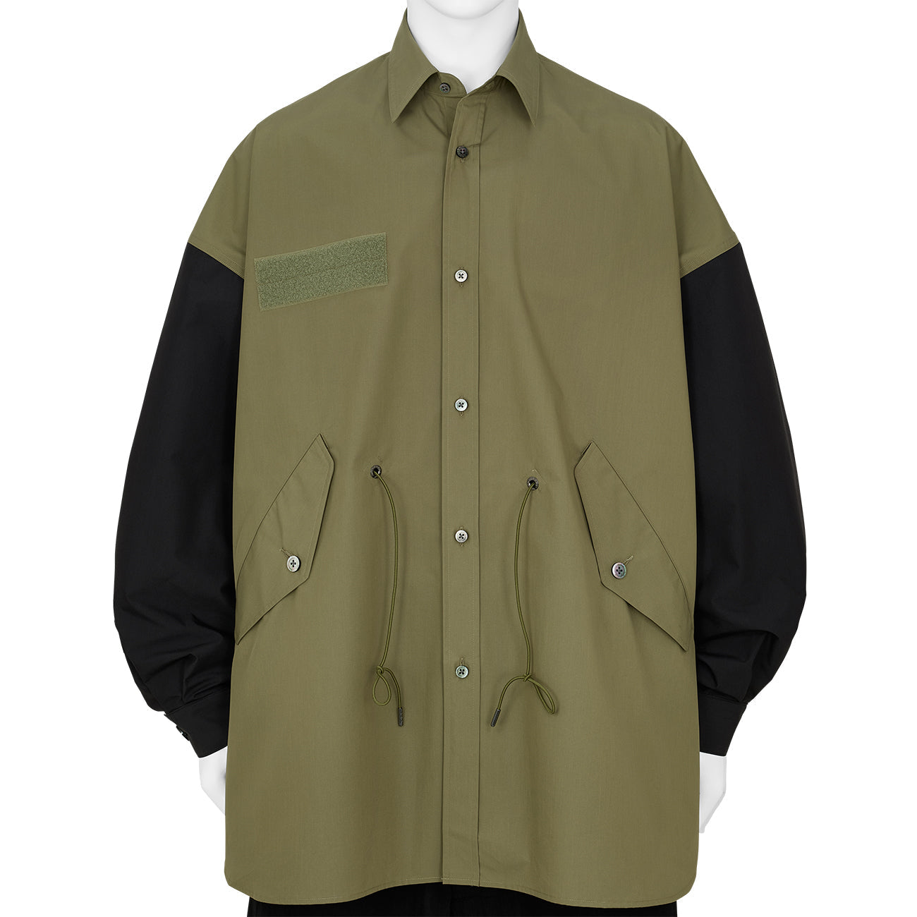 MODS SHIRT KHAKI×BLACK
