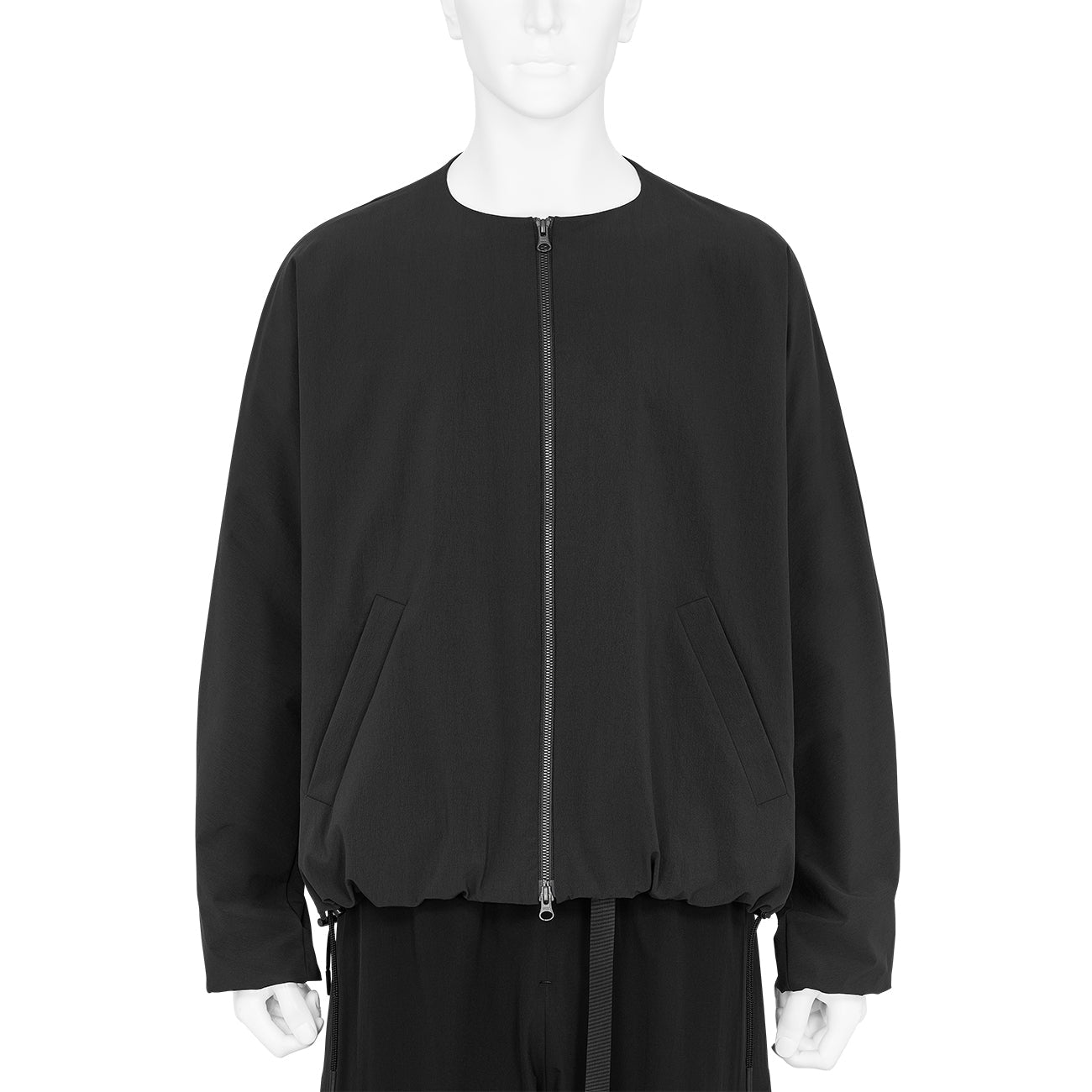 VENTILATION NO COLLAR JACKET BLACK