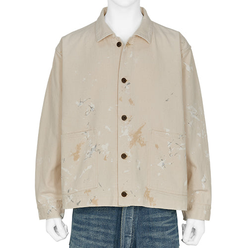 PAINT COVERALL JACKET IVORY