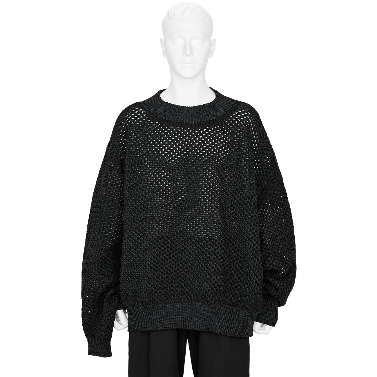 RED LABEL GRAFFITI MESH KNIT BLACK×NAVY
