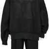 RED LABEL GRAFFITI MESH KNIT BLACK×NAVY
