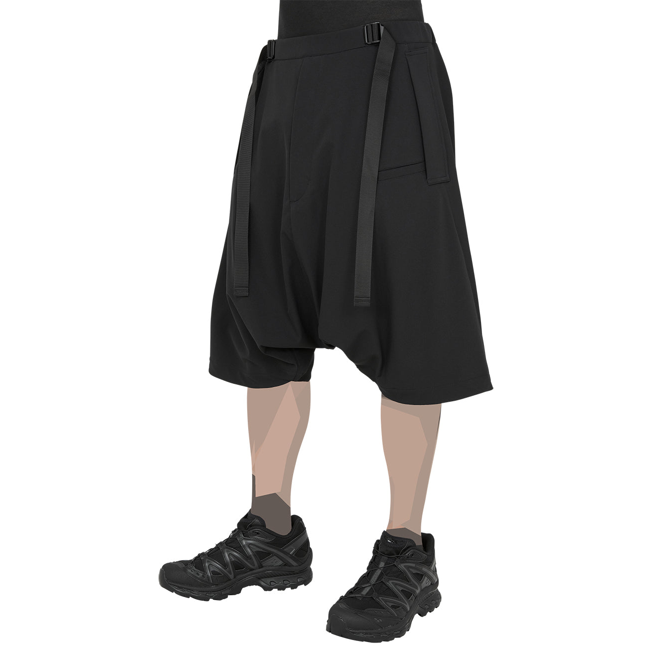 SP28-DS SCHOELLER DRYSKIN ULTRAWIDE SHORTS BLACK