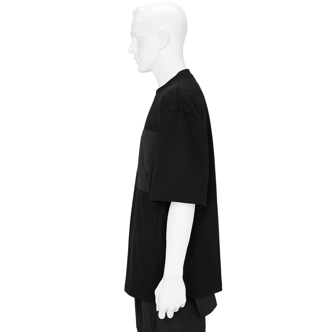 COTTON PLATING TEE BLACK