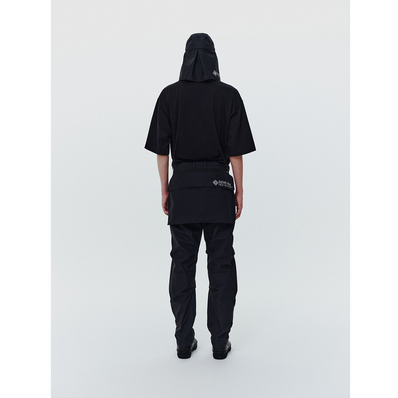 COTTON PLATING TEE BLACK