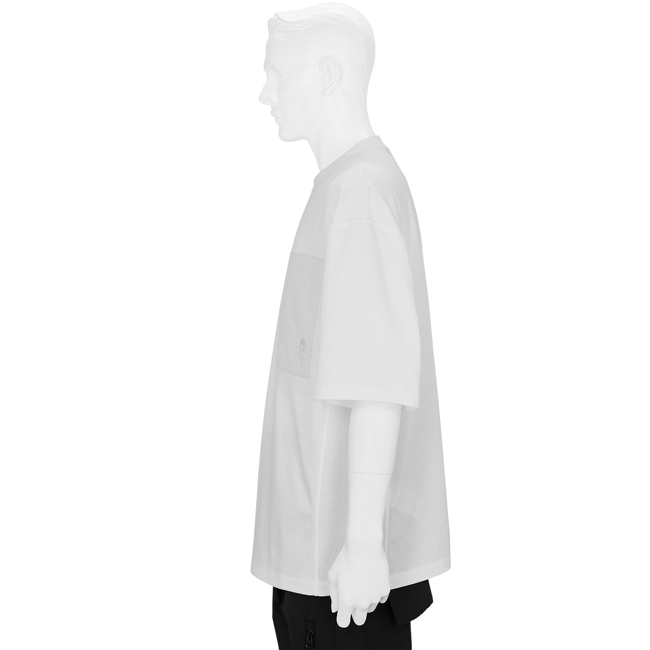 COTTON PLATING TEE WHITE