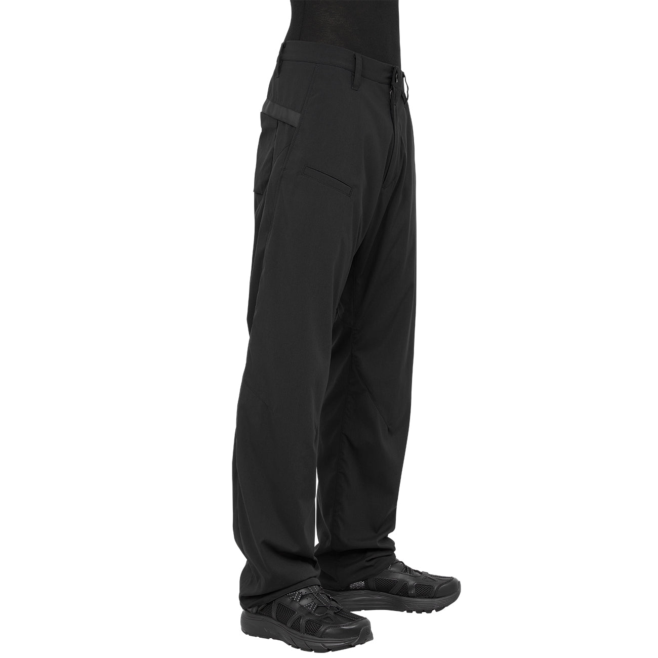 P39-M NYLON STRETCH 8 POCKET TROUSER BLACK