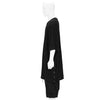 BIG TEE WITH BUTTON BLACK