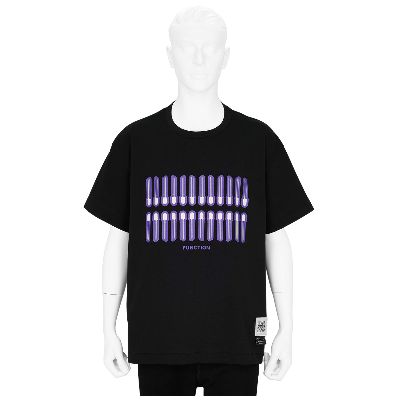 PHOSPHORESCENCE T-SHIRT BLACK×PURPLE