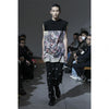 SOFU TESHIGAHARA PRINT NO SLEEVE TEE BLACK