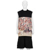 SOFU TESHIGAHARA PRINT NO SLEEVE TEE BLACK