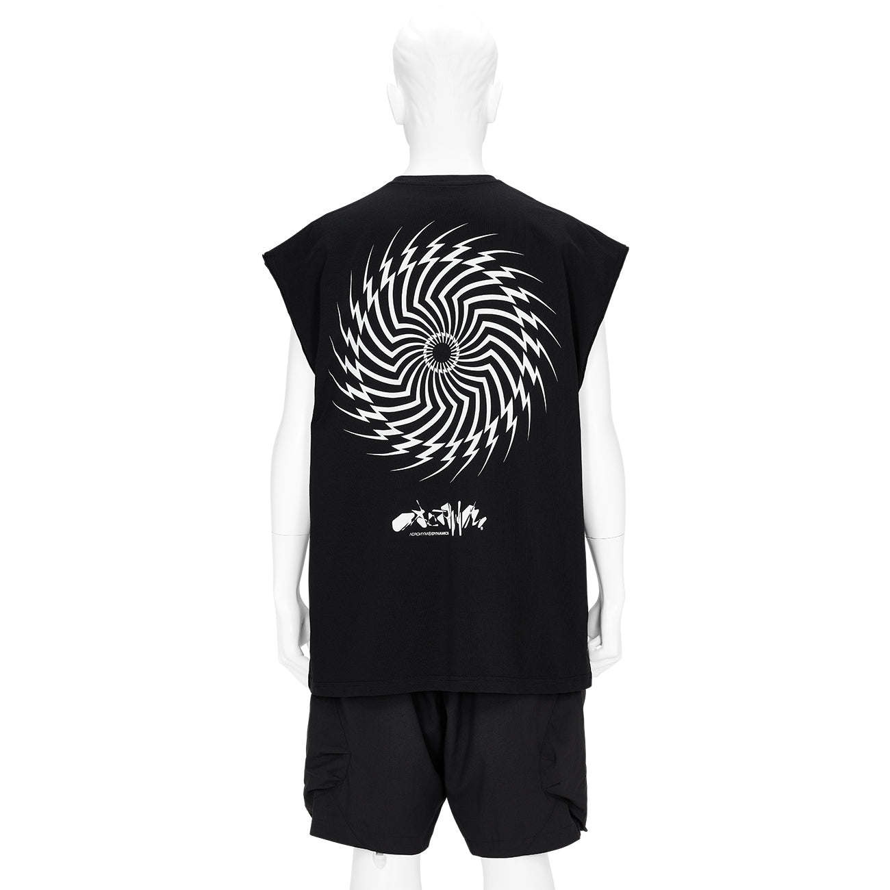 S25-PR-C PIMA COTTON SLEEVELESS T-SHIRT BLACK