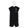 S25-PR-C PIMA COTTON SLEEVELESS T-SHIRT BLACK