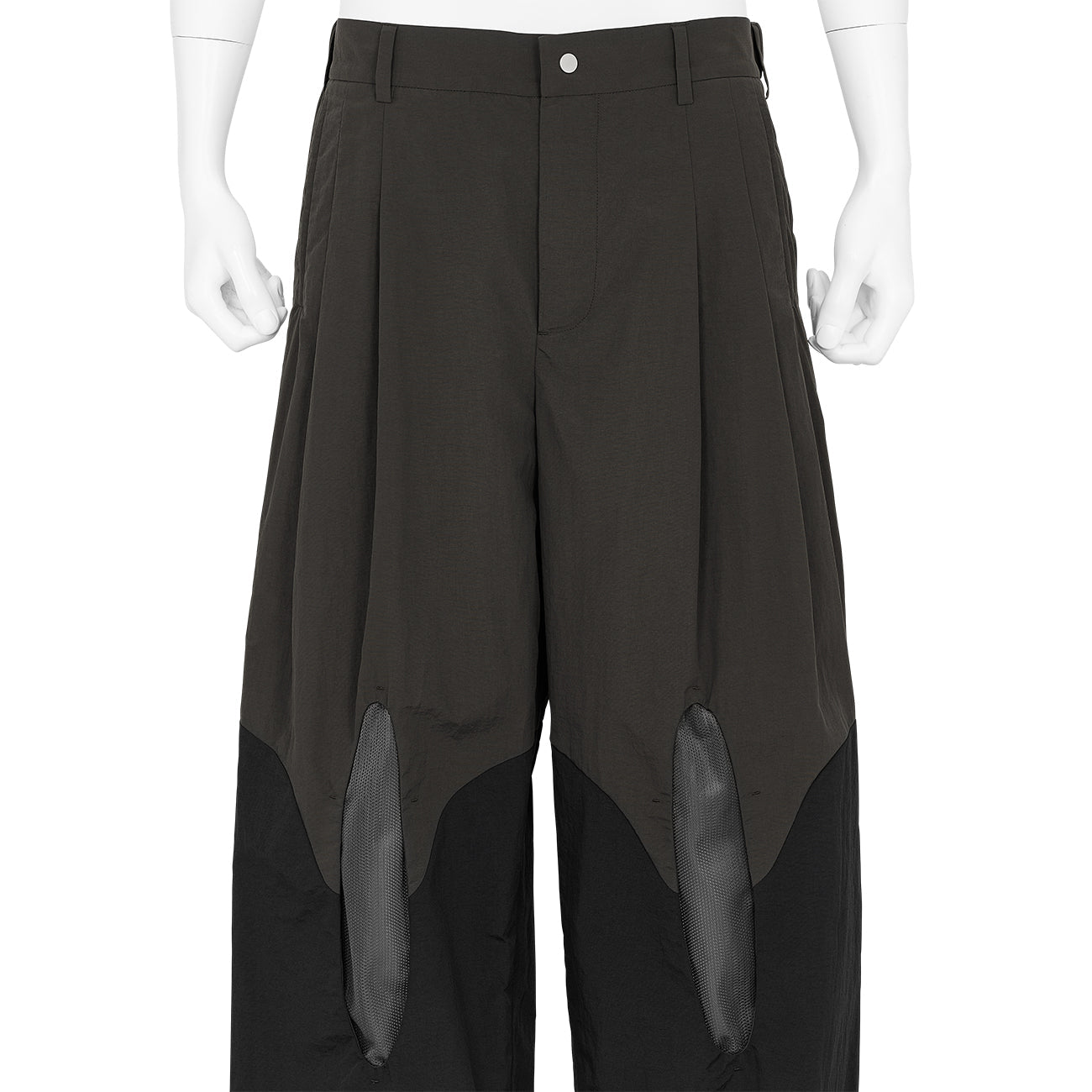 APERTURE TRACK PANTS BROWN BLACK
