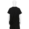30/-CORMA DRAPE HALF SLEEVE T-SHIRT BLACK