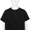 30/-CORMA DRAPE HALF SLEEVE T-SHIRT BLACK