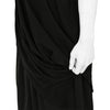 30/-CORMA DRAPE HALF SLEEVE T-SHIRT BLACK