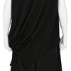 30/-CORMA DRAPE HALF SLEEVE T-SHIRT BLACK
