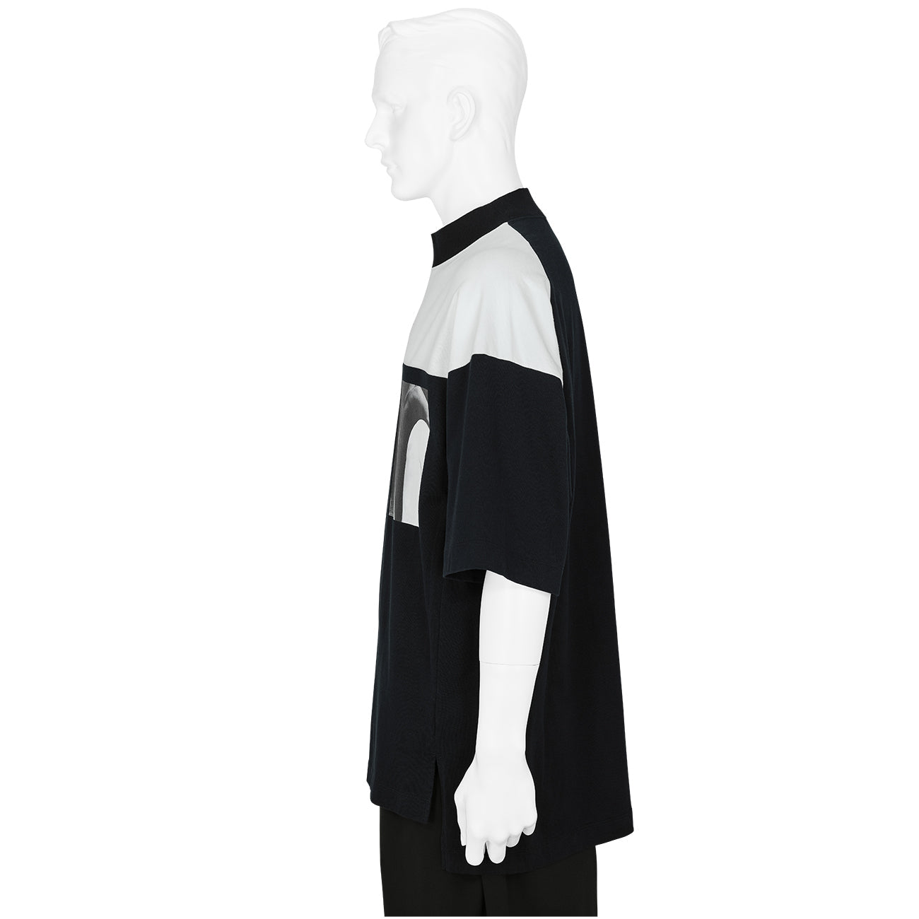 Eikoh Hosoe PRINT HI NECK T-SHIRT BLACK