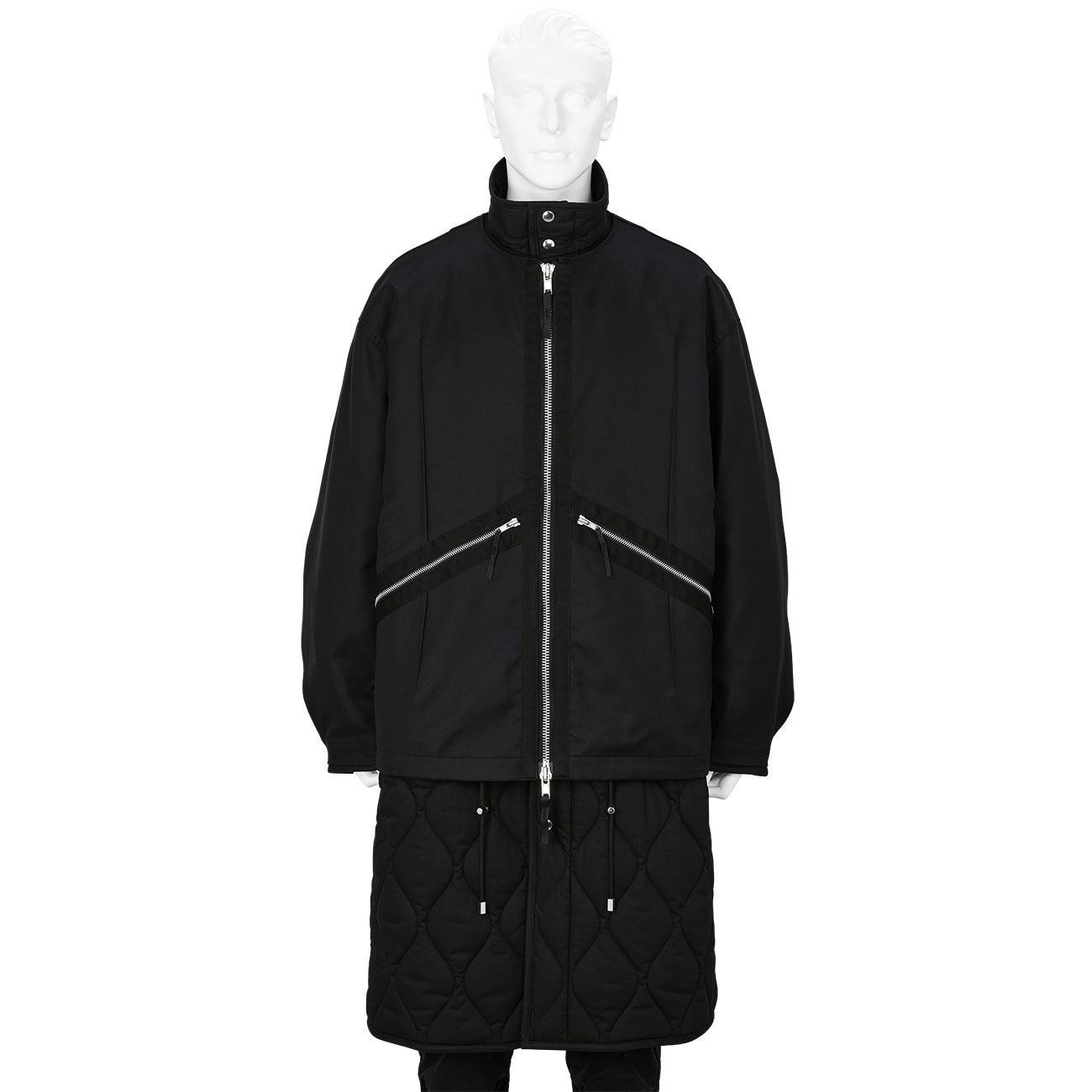 Eikoh Hosoe PRINT LAYER COAT BLACK