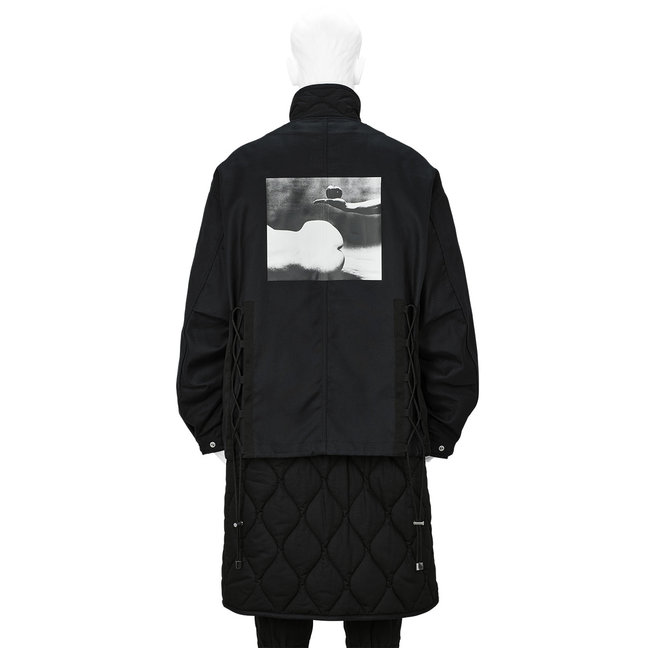 Eikoh Hosoe PRINT LAYER COAT BLACK