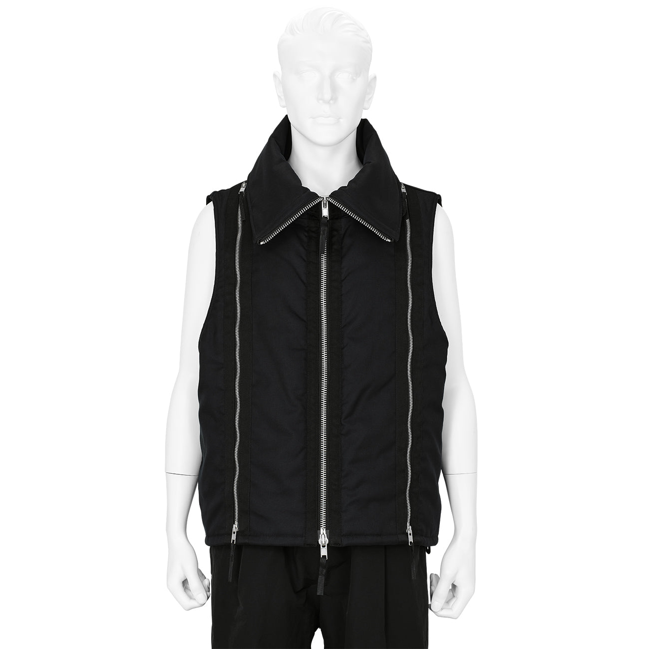 ZIP VEST BLACK