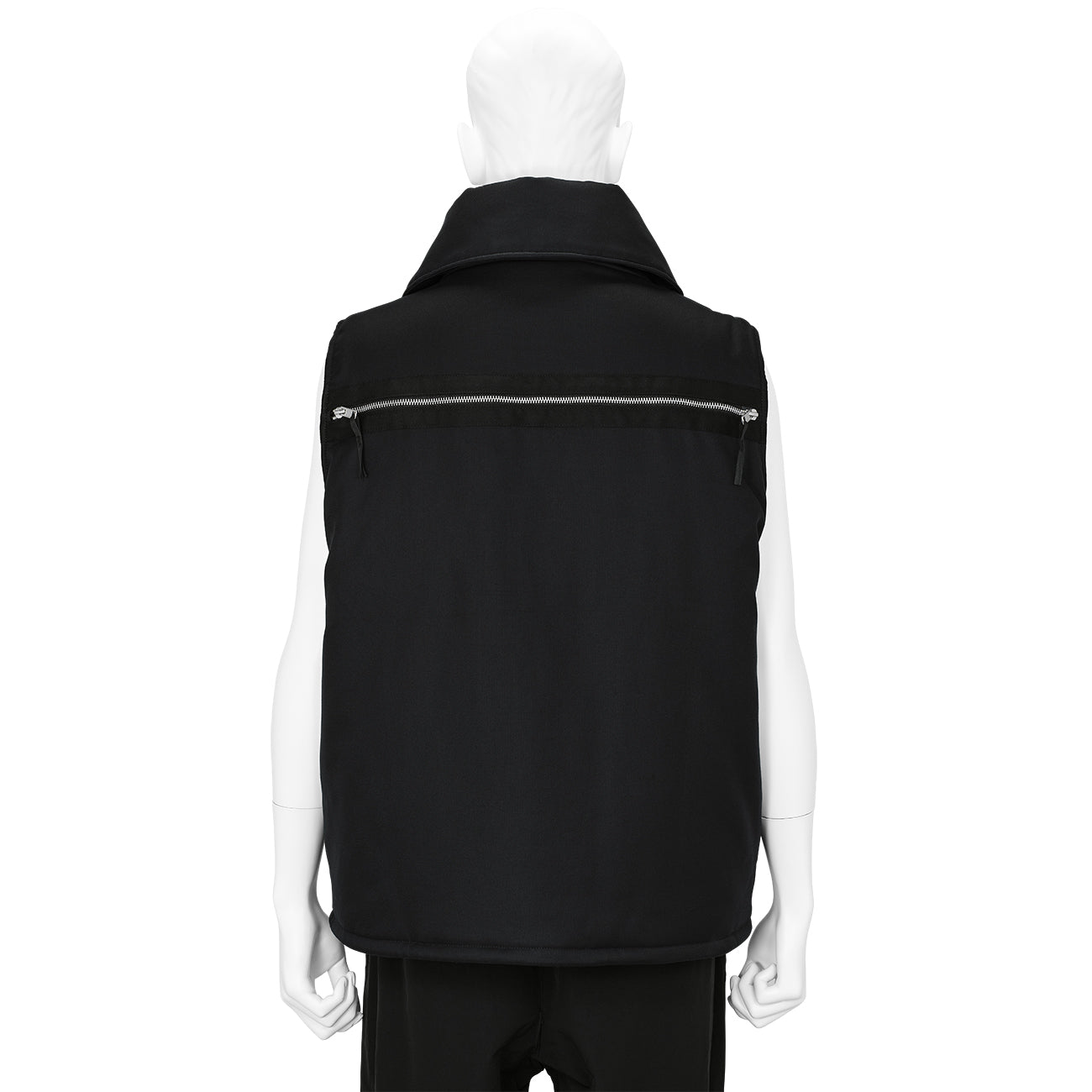 ZIP VEST BLACK