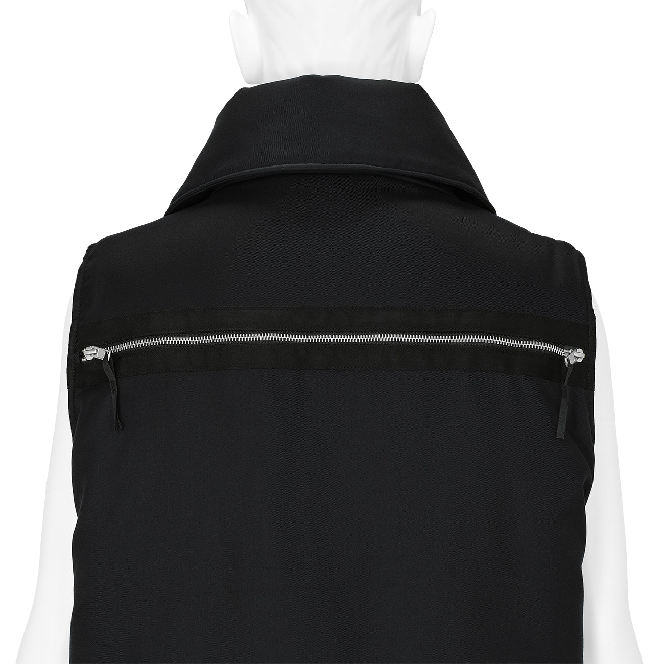 ZIP VEST BLACK