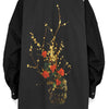 SOFU TESHIGAHARA PRINT CUT OFF BIG SHIRT BLACK